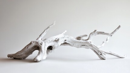 Salt-Crusted Driftwood: Coastal Minimalism in White