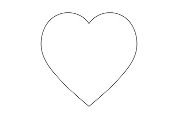 Elegant Heart Divider   Continuous Single Line Art Love Border for Cards & Invitations. vector
