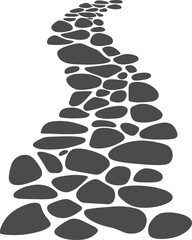 Stone Path Walkway Texture Illustration Vector