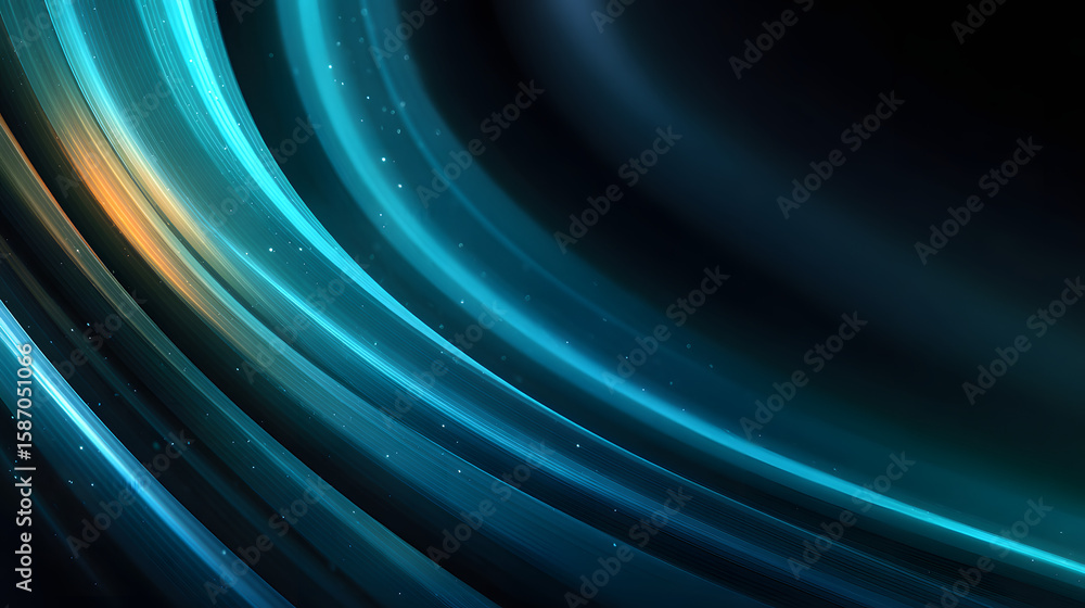 Poster dark grainy background, glowing blue abstract noise texture shape on black banner poster header back