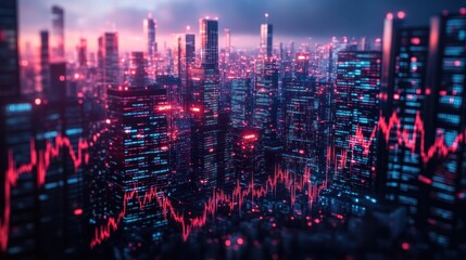 Fototapeta premium abstract background of city