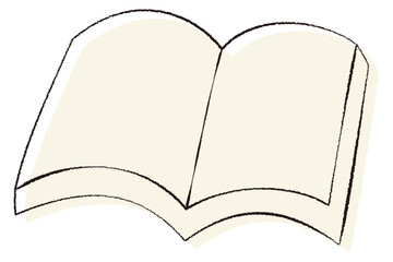 開いた本のイラスト