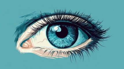 eye of the woman
