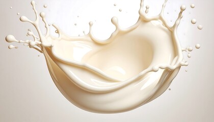 Creamy milk splash