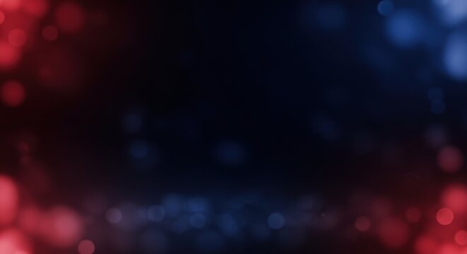 Abstract red blue bokeh background