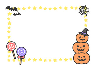 ハロウィンのかわいいフレーム