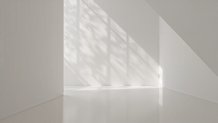 Minimalist Architecture with Sunlight and Shadows Creates Striking Visuals