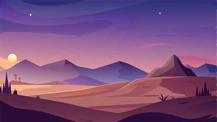 The steppe at twilight is a serene and enchanting sight drawing in wanderers with its ethereal beauty.