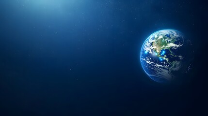 Fototapeta premium Detailed image of planet earth in space.