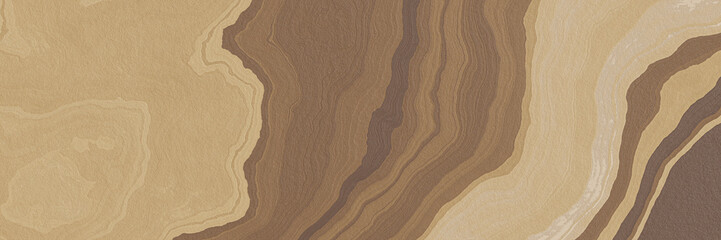 Abstract soil and rock background. Brown weathered layered rock