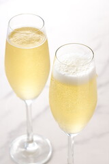 Two glasses of Champagne - Sparkling wine