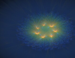 Imaginatory fractal abstract background Image