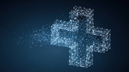 Obraz premium Abstract plus sign design illustration