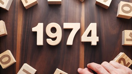 Wooden Block Year 1974 Timeline History Events Milestones Nostalgia