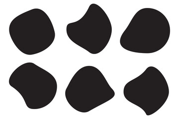 Organic shape vector. Abstract irregular random blob isolated on white background