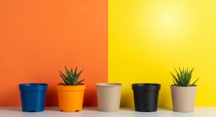 Orange potted plants and rosemary herbs adorn a bright kitchen windowsill, bringing nature's decoration into the home