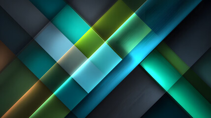 Obraz premium Grey blue teal green white abstract background geometry triangle, square, diagonal neon light, and layer element. For presentation, business, corporate, festive, seminar, and talks. white background