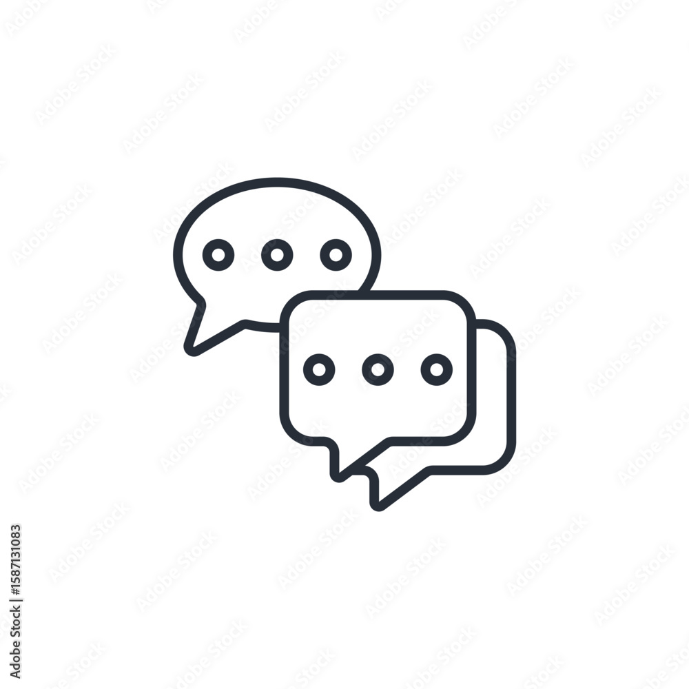 Poster communication icon. communication vector.editable stroke.linear style sign for use web design,logo.s