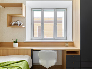 interior design. interior photography of an apartment for rent. One-room apartment with a simple and cozy design. High quality photo