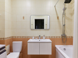 interior design. interior photography of an apartment for rent. One-room apartment with a simple and cozy design. High quality photo