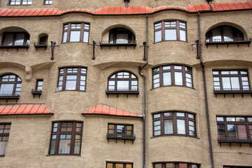 Fototapeta premium Residential Building Facade in Innsbruck - Austria