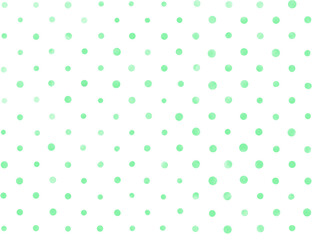手描き背景　ドット　水彩　グリーン