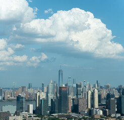 clouds over the city