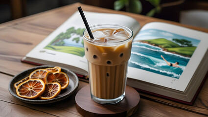glass of coffee with ice