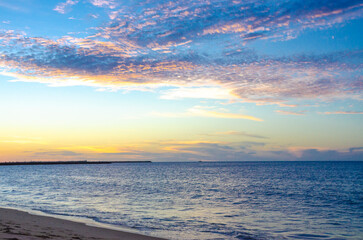 Obraz premium sunset on the beach in Fortaleza, Ceará , Brazil