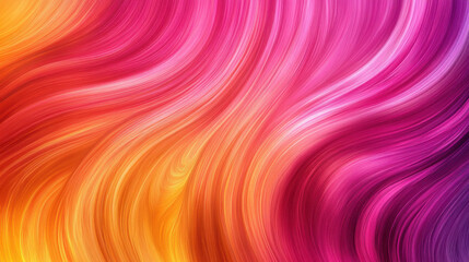 Obraz premium Intense neon gradient with fluid streaks, surreal blend of vibrant hues forming soft motion waves, high-definition digital abstract painting for backgrounds —ar 16:9 
