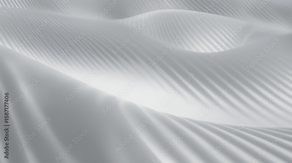 Poster abstract of white curve pattern space,perspective of future architecture