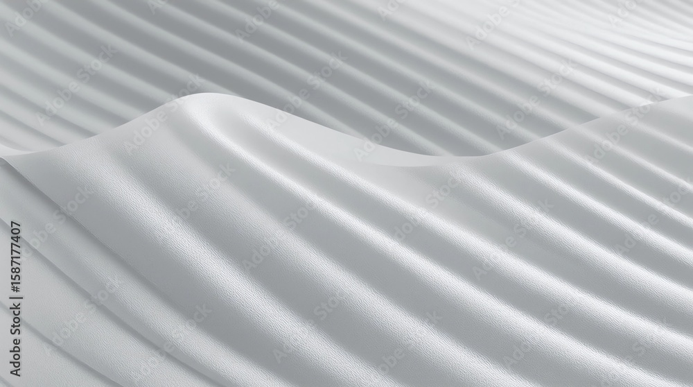 Poster abstract of white curve pattern space,perspective of future architecture