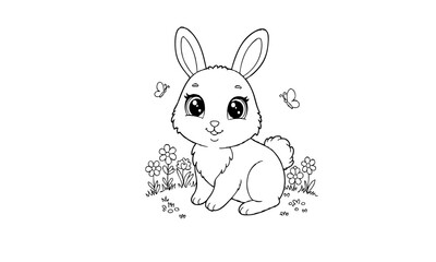 Fun Animal Friends Coloring Page for Kids &ndash; Beach, Books, and Playful Scenes