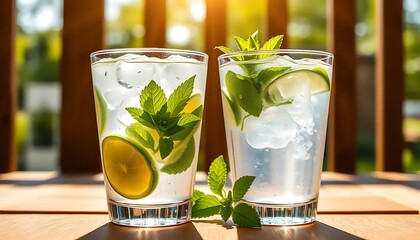 Refreshing mojito cocktails with lime and mint summer drinks cocktail recipes