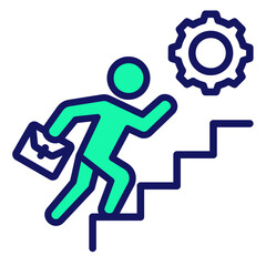 Career Progress  Icon Element For Design