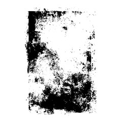 Fototapeta premium Isolated Toile Filled Rectangle black white on plain background