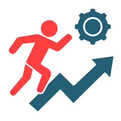 Professional Growth  Icon Element For Design