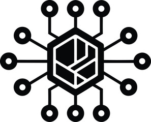 deep learning vector icon.