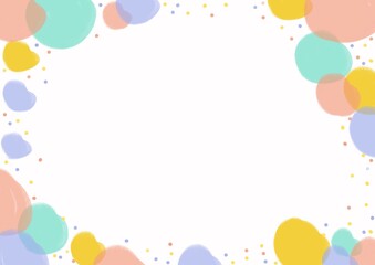 colorful balloons frame