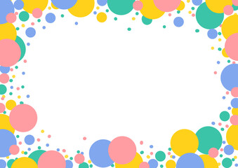 colorful balloons frame