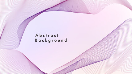 Abstract Wave Line Background in Pink and Purple Gradient