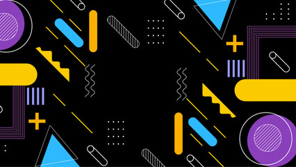 Geometric abstract design suitable for branding, background, print materials, and digital designs with vibrant colors and modern aesthetics.