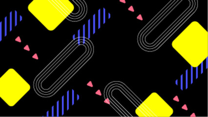 Vibrant abstract geometric pattern with yellow squares and blue lines. Ideal for backgrounds, textiles, stationery, and modern design projects.