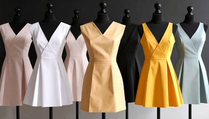 Variety of women's dresses