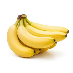 Bunch of bananas isolated on white background