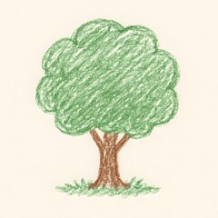 green tree vector illustration