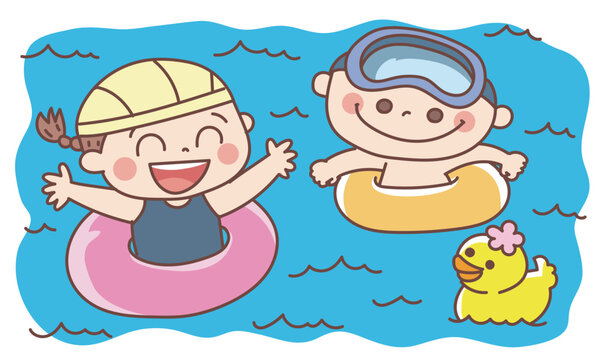 水遊び,子どもたち