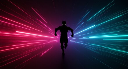 line of action with heroic pose