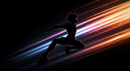 line of action with heroic pose