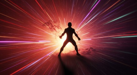 line of action with heroic pose
